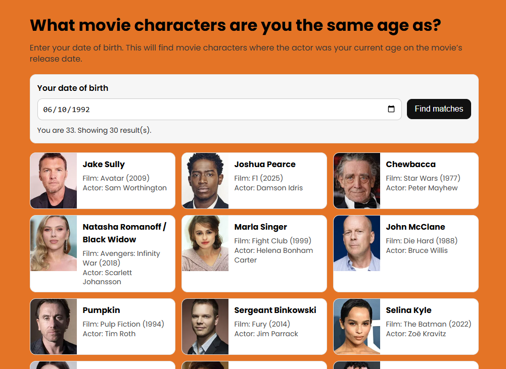 Preview image for movie age project